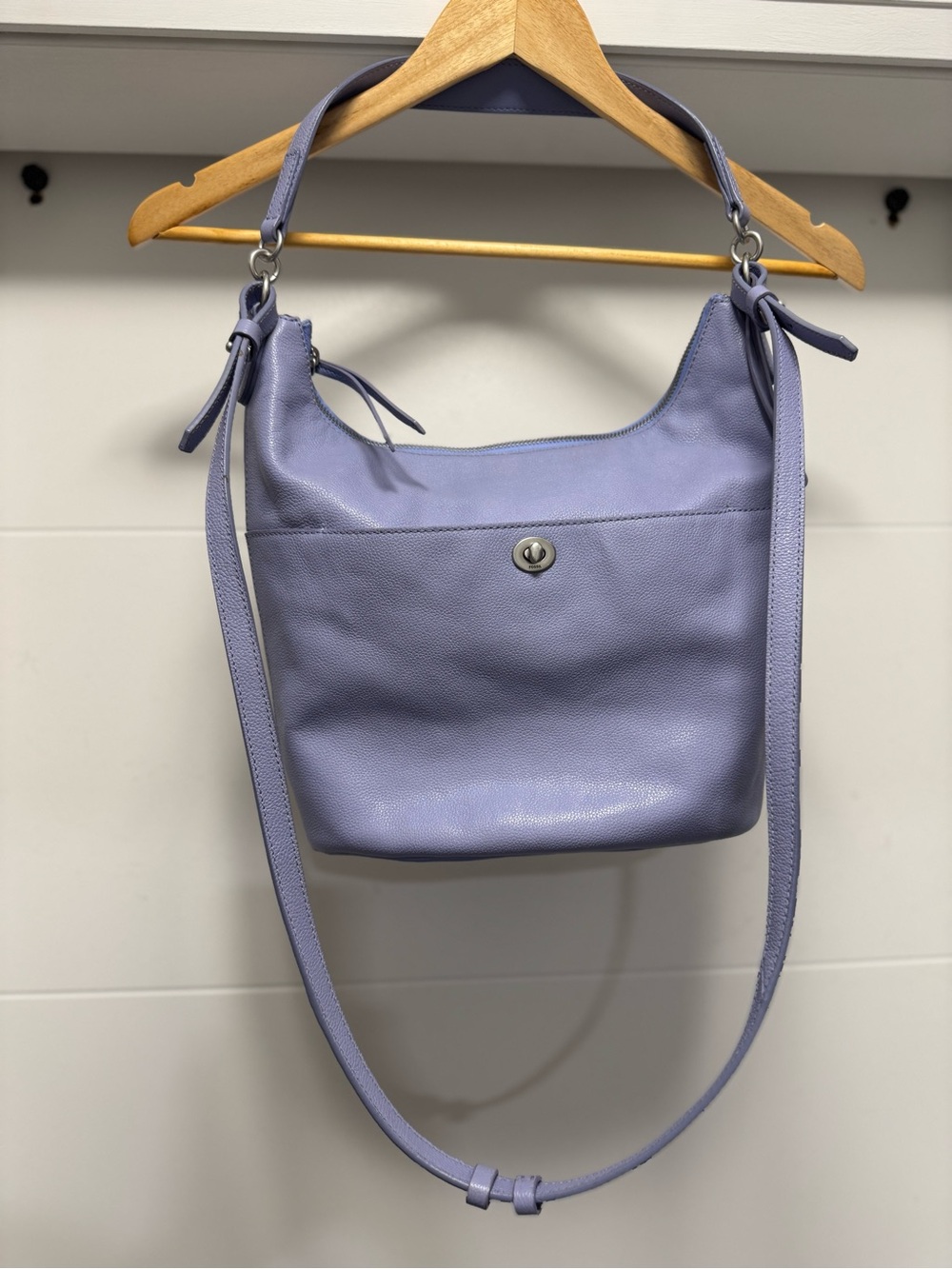 Fossil Talulla Lilac Leather Hobo Bag